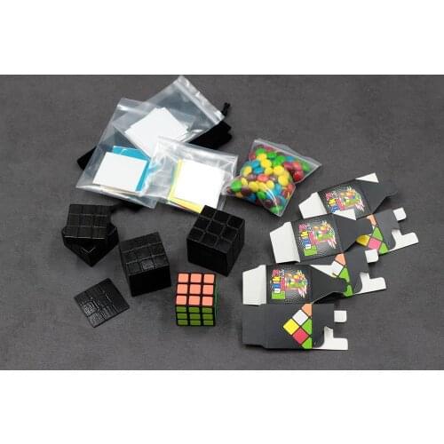 Mini Cube To Chocolate Project 2.0 by Henry Harrius Cube to Candy-Tricks,props,Illusion,Fun,Close up,Magic Show,Object Appearing