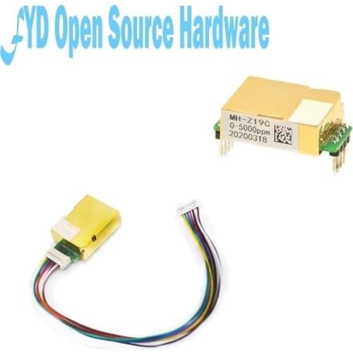 MH-Z19 MH-Z19B MH Z19C IR Infrared Sensor Module CO2 Carbon Dioxide Gas Digital Sensor NDIR for CO2 Monitor 400-5000ppm UART PWM