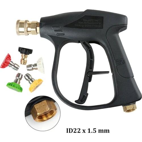 High Pressure Washer ID22 x 1.5MM Car Washer Gun Spray Gun With 5 Nozzles for Car Cleaning Pressure Power Washers Water Gun