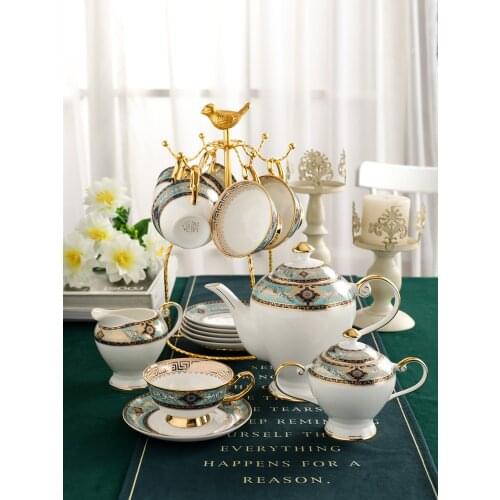 Ceramic Teapot Set Tea Cup Pot Teaset Tetera Teaware Kettle Tazas Copo Coffee Mug Porcelain Sugar Bowl Creamer Coffeeware