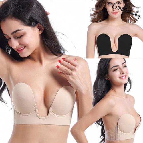 2019 New Fashion Sexy U shape Invisible Bra Backless Strapless Self-adhesive Stick On Push Up Bra