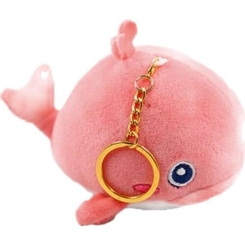 Wholesale 30pcs/lot 12CM Ocean Animal Plush Toys Key chain Stuffed Plush Fish Toys
