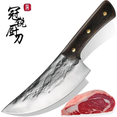 Vegetable Meat Cleaver Full Tang Butcher Knives Chef Kitchen Knife Set BBQ Camping Fishing Cooking Tools Dropshipping Product