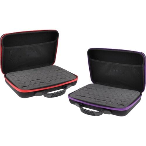 Pack Of 2 Portable 60 Bottles Essential Oil Carry Case Holder Storage Bag