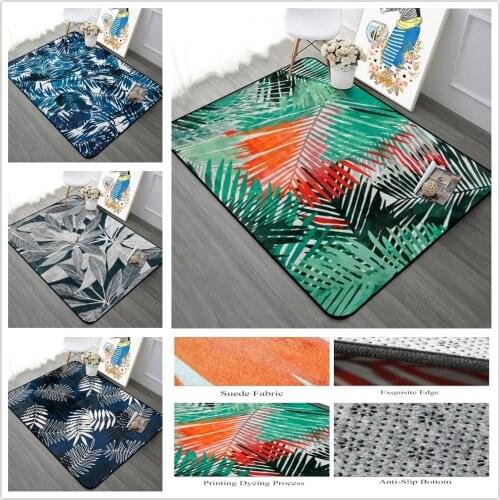 Pastoral Leaves Series Big Carpets For Living Room Warm Soft Rugs For Bedroom Study/Restaurant Area Rug Coffee Table Floor Mat