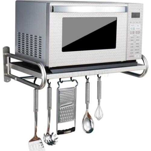 Stainless Steel Microwave Oven Shelf Wall Hanging Kitchen Oven Shelf Wall Hanging Household Bracket Products