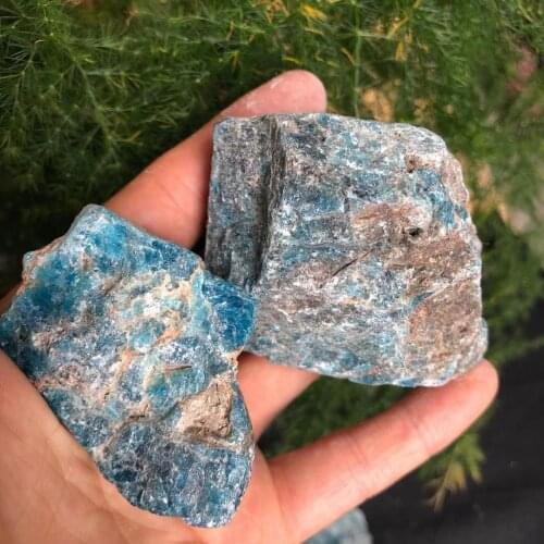 Natural Blue Green Yellow Apatite Crystal Rough Raw Stone Rock Specimen 100-400g