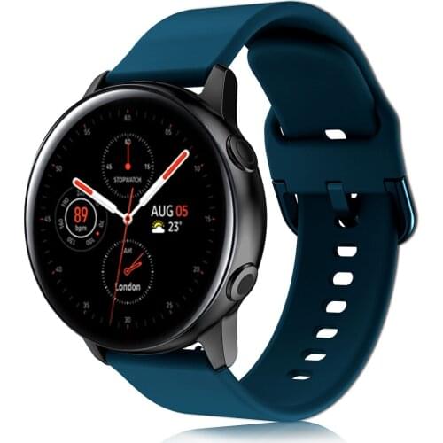 For Galaxy Active 20mm Watch Strap Band For Samsung Galaxy Watch Active 2 40mm 44mm Watchbands Wristband Silicone Sport bracelet