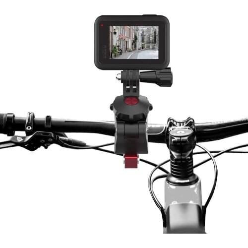 Sports Camera Universal Mountain Bicycle Clamp 360° Adjustable Bike Clips for Insta360 One R GoPro Osmo Action/Pocket