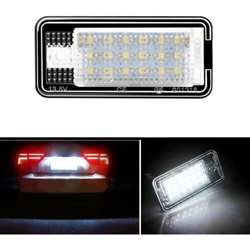 Canbus Led License Plate Light Number Plate Lamp For Audi A3 A4 S4 RS4 B6 B7 A6 RS6 S6 C6 A5 S5 2D Cabrio Q7 A8 S8 RS4 Avant