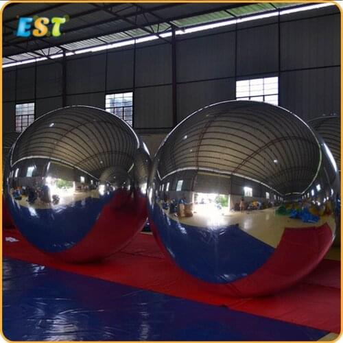 Outdoor Custom Huge Color Ball Giant Inflatable Mirror Ball For Decoration Mall