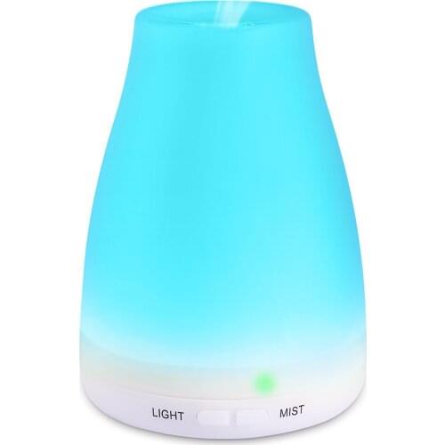 100ml remote control essential oil diffuser ultrasonic humidifier, RGB color changing atmosphere light