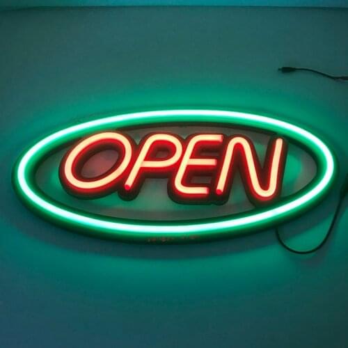 Indoor close open sign neon tube open sign lighting