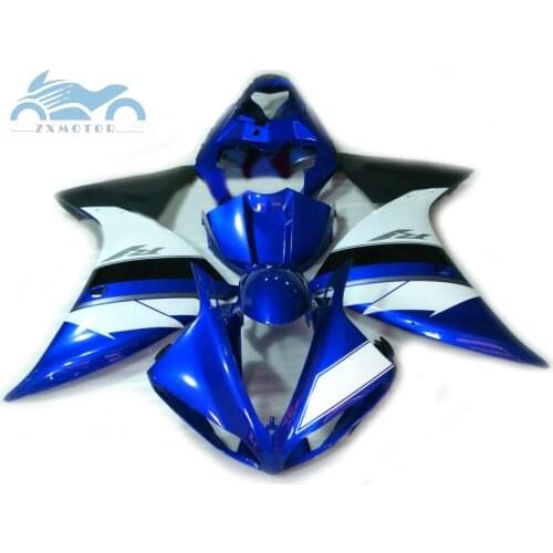 Customized Injection fairing kit fit for YAMAHA 2009-2014 YZF R1 YZFR1 09-14 blue white black motorcycle fairings body kits AD12