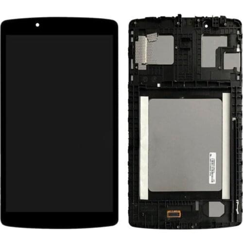 For LG G Pad 8.0 V480 V490 LCD Display Matrix Touch Screen Digitizer Panel Sensor Glass Tablet Assembly Replacement with Frame