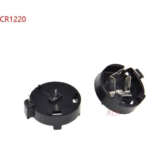 10PCS CR1220 round Button Coin Cell Battery Socket Holder Case Cover 3V battery Storage Box