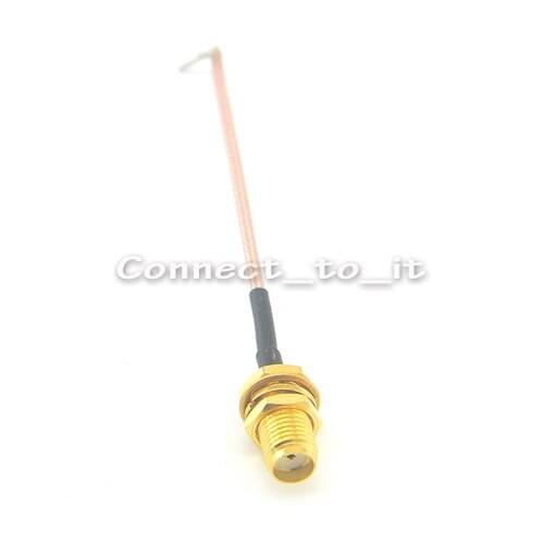 10pcs/lot SMA Female Jack Adapter Connector DIY Wifi Router Cable 72mm Extension pigtail cable RG178