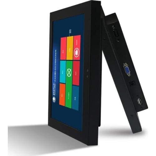 17.3" Monitor Industrial Display LCD Screen VGA HDMI DVI TV Not Touch Screen 1600*900 embedded computer monitor