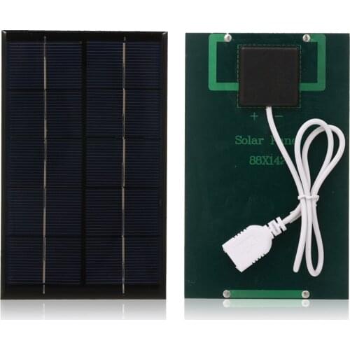2.5W/5V Portable Travel Solar Charger With USB Port Monocrystalline silicon Compact Solar Panel Cellphone Power Bank Charger