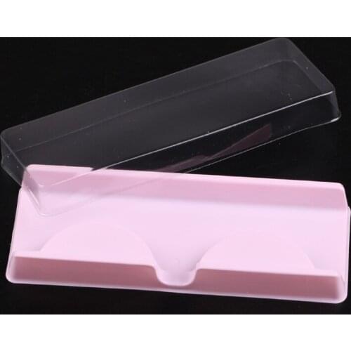 2000pcs Pink transparent eyelash storage box eyelash Care Makeup Storage