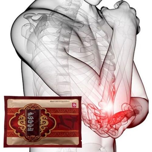 8Pcs Ganoderma Balm Pain Relief Plaster Shaolin Chinese Herbal Medicine Joint Pain Arthritis Far IR Heating Analgesic Patch