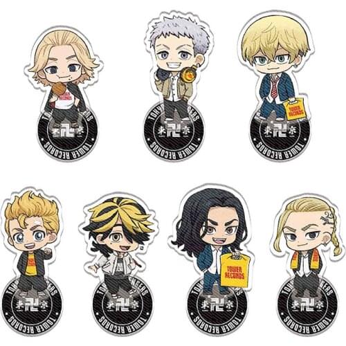 Anime Tokyo Revengers Stand Model Cosplay Cartoon Character Manjiro Ken Takemichi Hinata Plate Acrylic Figure Model