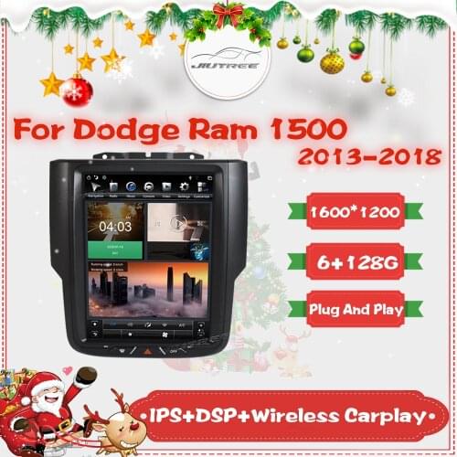 Car DVD Radio player For Dodge RAM 1500 2013-2018 Car Radio Autoradio Tesla Style GPS Multimedia Navigation Head Unit Player