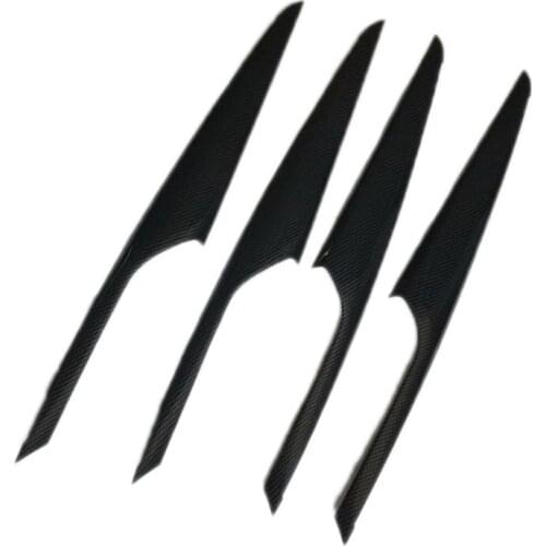 Car-styling ABS Inner Carbon Door Armrest Stripe Cover Trim 4PCS For BMW X3 G01 2018 2019