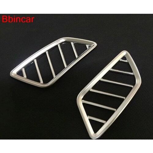 Bbincar For Mitsubishi Eclipse Cross 2018 Car Interior Accessories Front Upper Top Air Vent Outlet Cover Trim ABS Chrome Matt