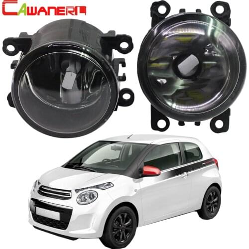 Cawanerl 2 X Car Front Fog Light Assembly 12V Accessories For Citroen C1 (PM_, PN_) Hatchback 2005 Onwards