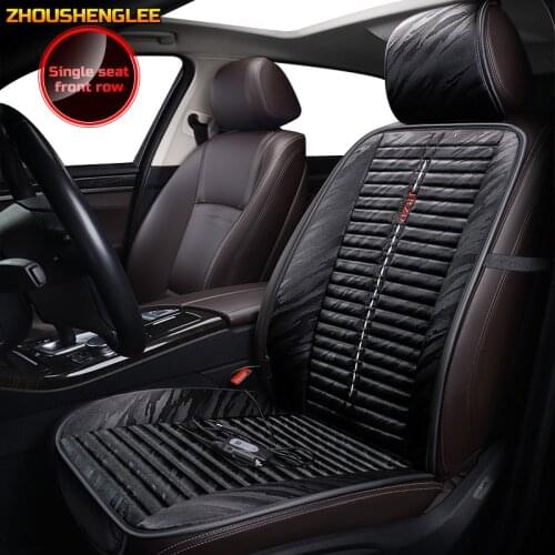 ZHOUSHENGLEE 12V Heated car seat cover for Subaru all model forester Legacy impreza XV Outback Winter Pad Cushions car styling