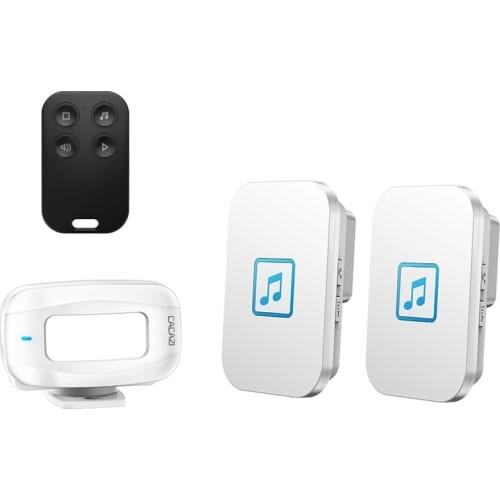 CACAZI Wireless PIR Motion Detector Infrared Doorbell Security Alarm 433Mhz Remote Control Shop Welcome Home Sensor Door Bell