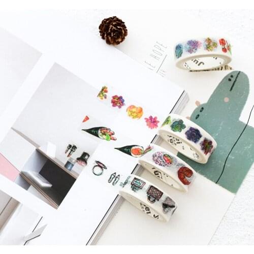 DL Meat and shredded paper tape seamless hand lace can account account color tape tear DIY decorative stickers small gift