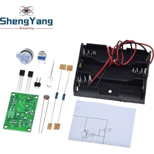 Photosensitive Sound Light Alarm DIY Kit Electronic Production Invention Assembly Sound and Light Sensor Module Device Suite