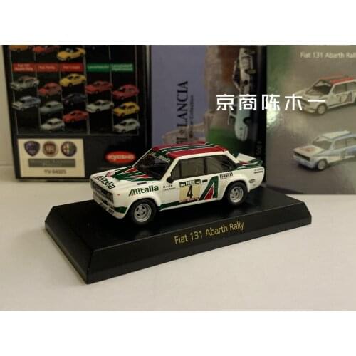 1/64 KYOSHO Fiat 131 Abarth Rally #4 Collection of die-cast alloy car decoration model toys