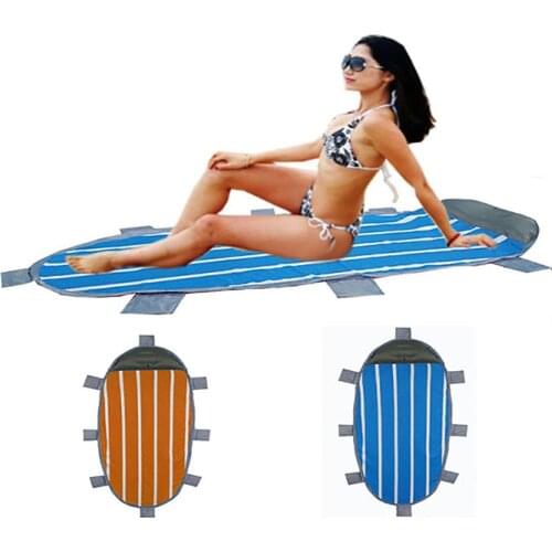 Turtle Shape Sand-proof Outdoor Camping Beach Mat Carpet with Inflatable Pillow