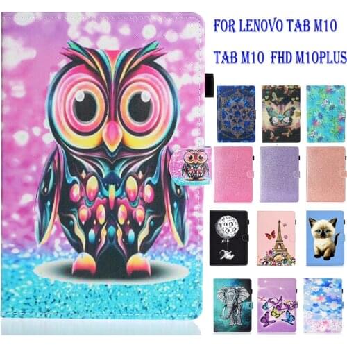 PU Leather Stand Cover For Lenovo Tab M 10 M10 FHD Plus case Funda Case For lenovo tab M10 TB-X605F L TB-X505F/L/X Tablet Shell