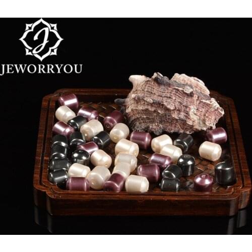 Natural stone evil eye beads wholesale purple white black Shell pearl beads Jewelry accessories bracelet necklace charm earring