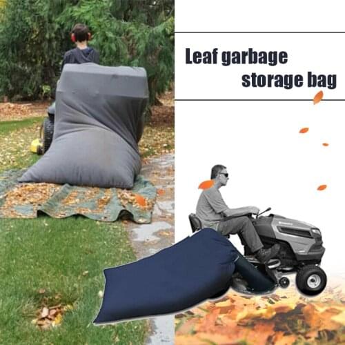 New Lawn Tractor Riding Mower Leaf Storage Bag Garbage Cleaning Bag Leaf Cleaning Foldable Garden Storage Pouch