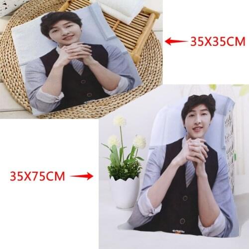 Custom Song Joong Ki 35x75cm Face Towels Facecloth Microfiber Washcloth Quick drying Sports Towel