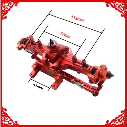Front gear box(with steel gears) assembly for RC car 1/10 HSP rock crawler 94180 RGT 18000 Himoto Redcat Hop-up upgraded parts