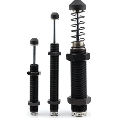 AC Pneumatic Shock Absorber Air Cylinder Spring Damper Oil Pressure Hydraulic AC0806 2020 2050 1008 2540