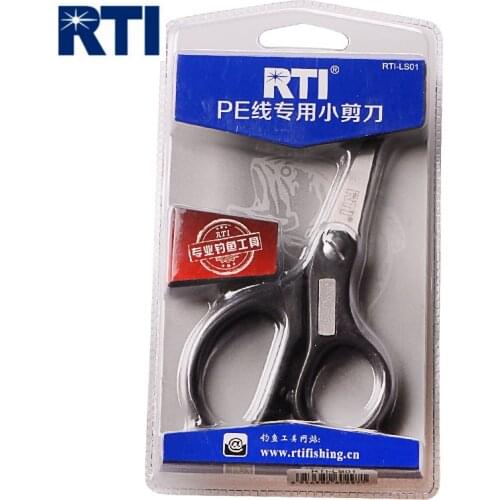 RTI Fishing Scissors PE Fishing Line Cutter 304 Stainless Steel Antiskid Sawtooth Design Grinding Sheet Pesca Fishing Tool Peche