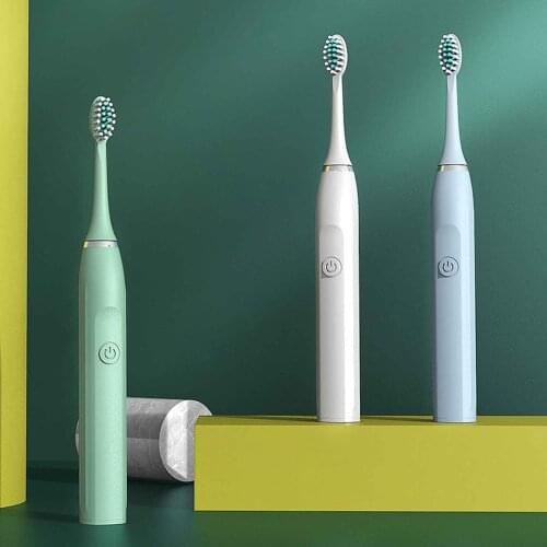 30000 Strokes USB Charging Electric Toothbrush Clean Massage 3 Brushheads IPX7 Electric Sonic Electric Toothbrush 2021 New
