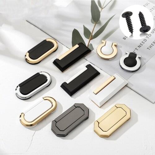 Zinc alloy gusset plate concealed handle hidden handle modern simple European style handle