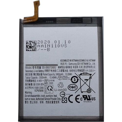 Replacement Battery EB-BN970ABU For Samsung Galaxy Note 10 Note X Note10 Authentic Phone rechargeable Battery 3500mAh