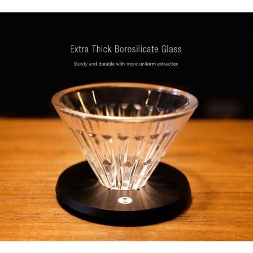 Glass Coffee Filter Reusable Portable Barista Hand Brewed Coffee Filter Safe Easily Cleaned Home Coffee Store Coffee Filter Tool