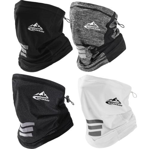 Sunscreen UV Protection Ice Silk Face Cover Neck Tube Outdoor Sports Cycling Windproof Dustproof Breathable Reflective Bandana