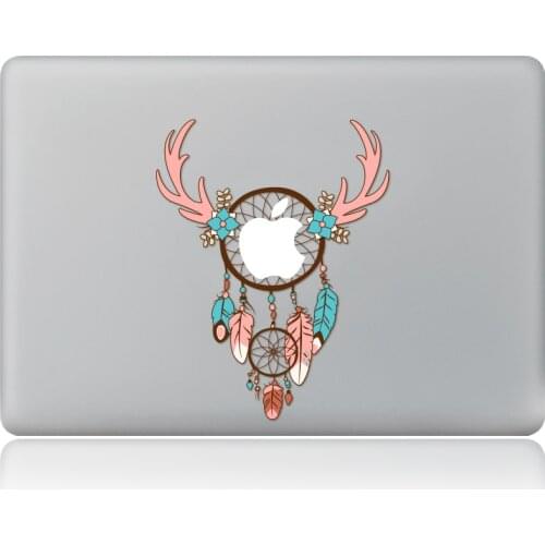 Antlers Dream Catcher Vinyl Decal Laptop Sticker for macbook Pro Air 13 inch Cartoon laptop Skin shell for mac book