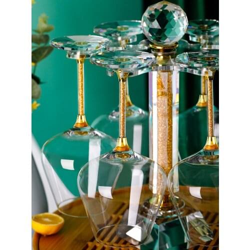 Superior Quality Wine Glass 24K Gold Foil Burgundy Crystal Goblet Champagne Whiskey Bar Party Wedding Gift Home Drinkware